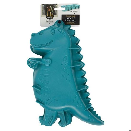 Moule A Gateau En Silicone Dinosaure Turquoise Cdiscount Maison