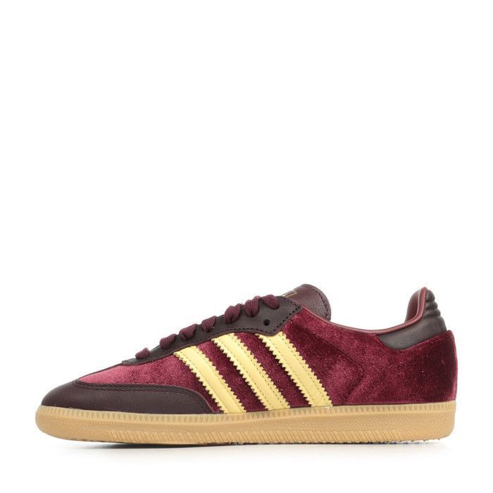 Adidas Samba Og W, Baskets femme Rouge Omb Lit de Vin Gomme
