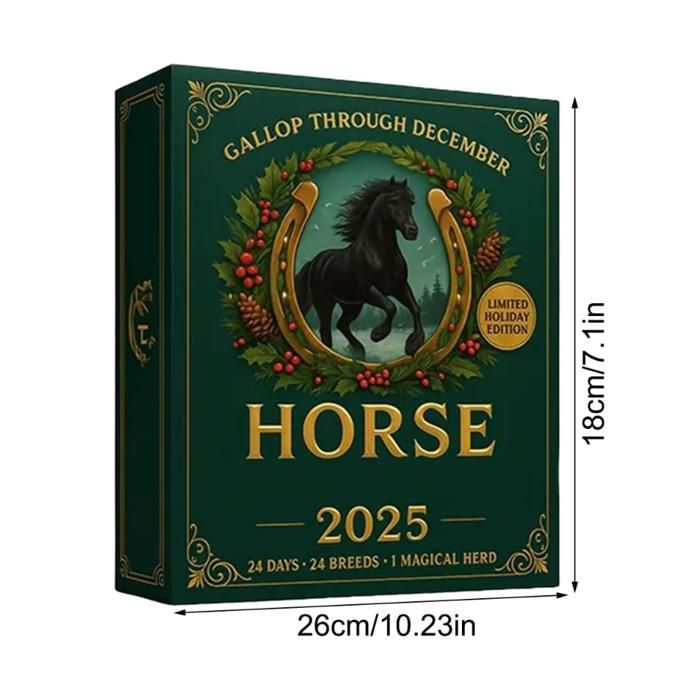 Calendrier De L'Avent Renne Noël 2025 - 24 Décorations Acrylique 2D, Pour Fenêtre, Maison, Voiture