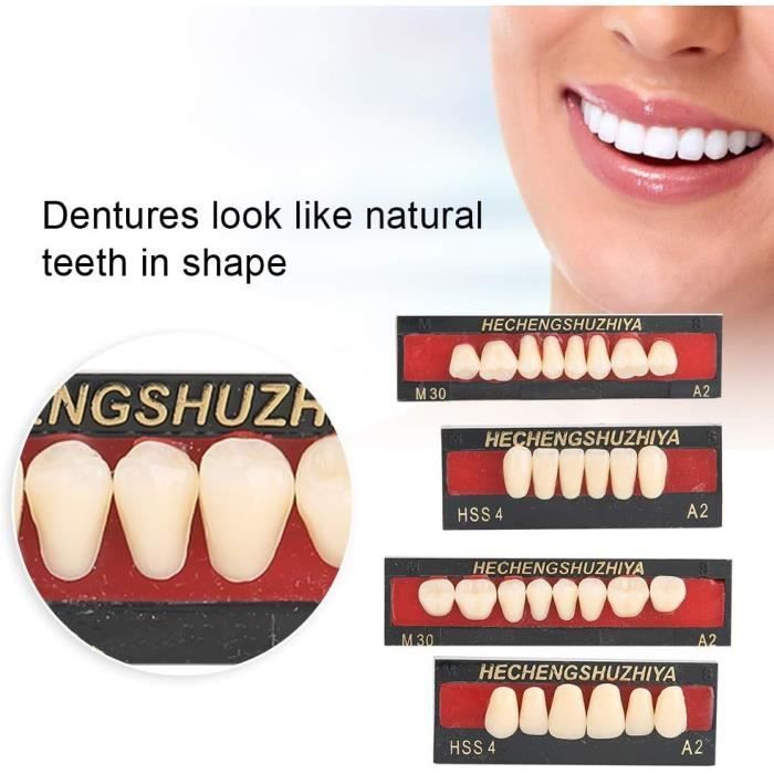 Couronne temporaire, fausses dents, 50 pièces/boîte pour les soins  bucco-dentaires(Front teeth) - Cdiscount Au quotidien