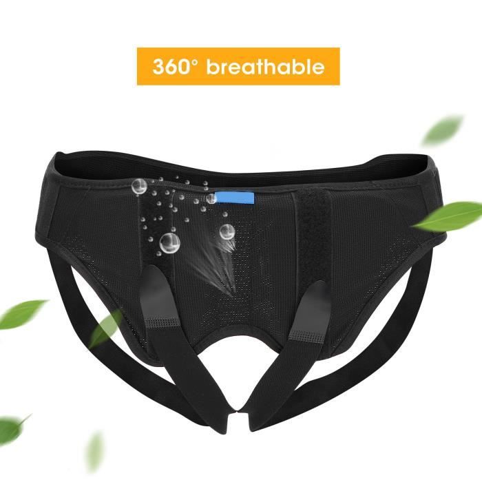 Cikonielf garde de hernie Ceinture de hernie inguinale Ober Orthese de soutien de l aine reglable et respirante pour le Cdiscount Sante Mieux vivre