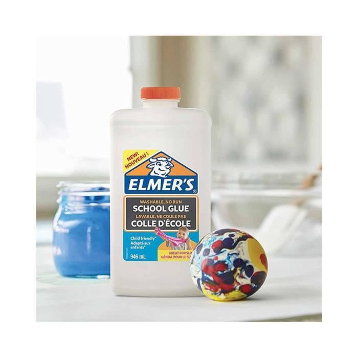 Elmer's colle d'école liquide blanche, lavable et adaptée aux