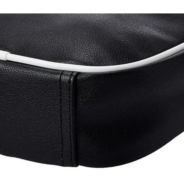Sacoche Puma Vintage Noire et Blanche en PU Homme noir Cdiscount