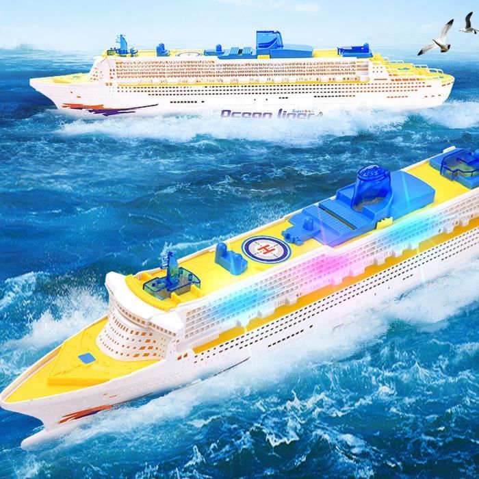 Bateau à La Dérive Déco Acrylique – Modèle Flottant Avec Liquide Bleu, Symbole D'Amour Et De Courage, Cadeau Anti-Stress