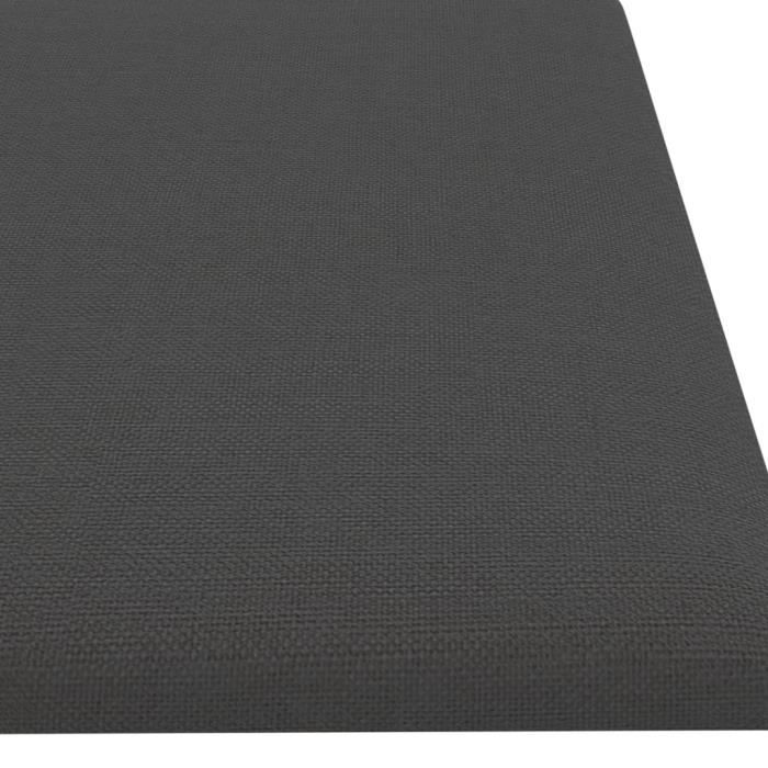 Panneaux Muraux En Velours 12 Pièces – Gris Foncé 60x15 Cm, Déco Tendance Et Facile à Poser