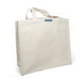 Sac De Courses En Jute Naturel Birambeau - 6 Poches Intérieures, Coton Écru, Lavable