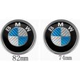 2 pièces Logo Insigne Emblème Bmw 82mm /74mm Capot Coffre E30 E36 E46 E34 E39  M3 M5-0