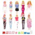 20 Pcs Accessoires pour Poupées Barbie, 10 Mode Casual Vêtements Mini Jupe +10 Paires de Chaussures pour Barbie Fashionistas-0