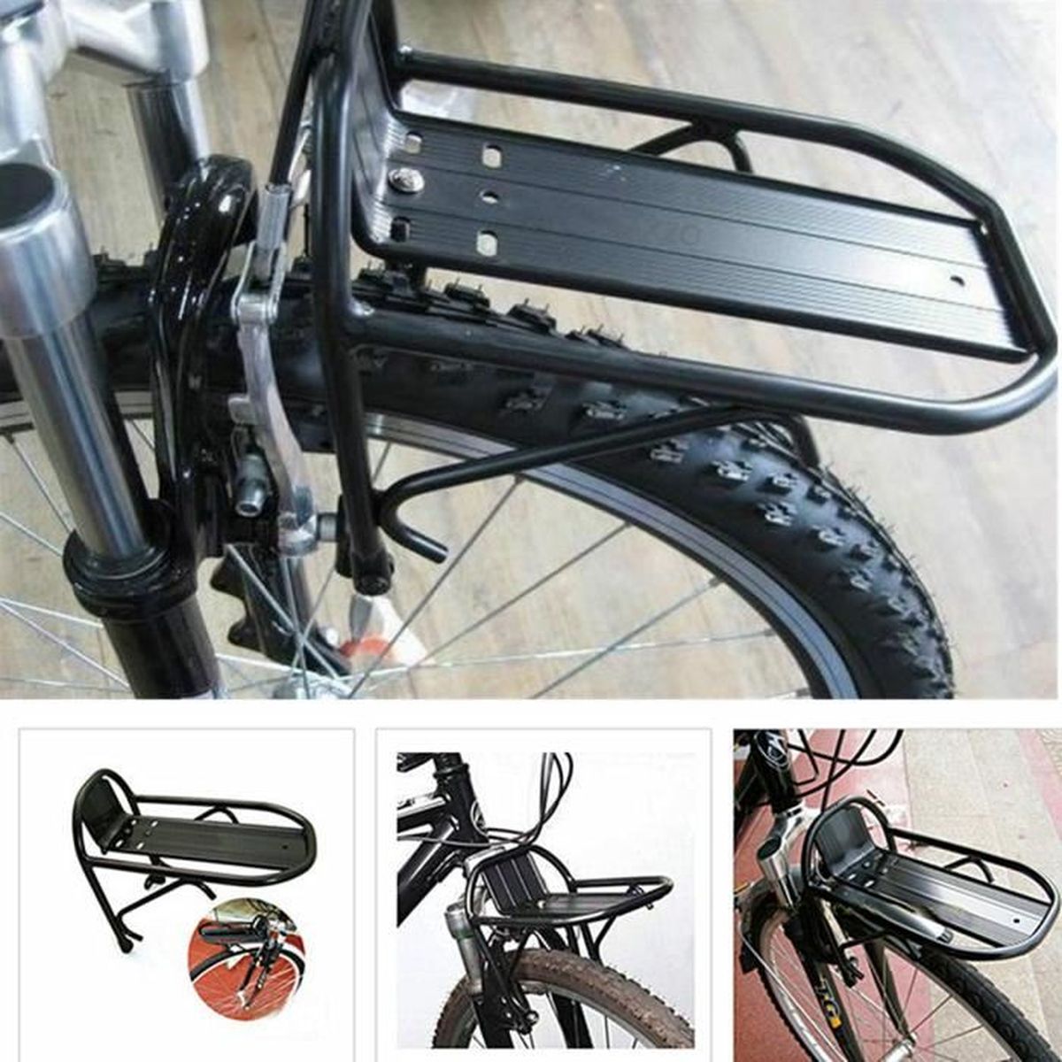 porte bagage avant fourche suspendue