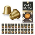 CAFE ROYAL 200 Capsules Aluminium Compatibles NESPRESSO® À USAGE DOMESTIQUE - CAFÉ SAVEUR VANILLE - Dosettes by Café Royal®