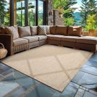 CARPETTEX Tapis d'extérieur Design Uni Résistant aux Intempéries pour Terrasse, Balcon, Jardin,Couleur: Beige, Taille: 240 x 340 cm