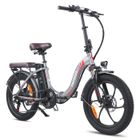 SMARTAI Vélo électrique pliant 20" FAFREES F20 Pro - Moteur 250W Batterie Amovible 36V 18Ah - Shimano 7 Vitesses -Autonomie 150km, Gris
