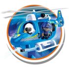 FAMOSA Action Pinypon - Hélicoptère de police avec 1 chiffre et accessoires, pour les garçons et les filles de 4 à 8 ans