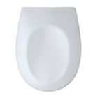 WENKO Abattant WC avec Frein de Chute VARONI, Cuvette de Toilette Fixation Facile Clipsable, en Duroplast Robuste, 35x44.5 cm,