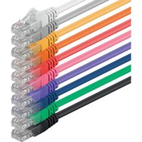 5m - 10 couleurs - 10 pieces - CAT6 Cable Ethernet Set - Cable Reseau RJ45 | 10 / 100 / 1000 Mo/s | cable de Patch | LAN Cabl