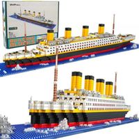 Titanic importer décennie ks Set Model Bricks 3D Puzzle Sets DIY 1860Pcs