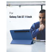 Étui solide magnétique à trois volets pour Samsung Galaxy Tab S7 2020, housse pour tablette, coque de tablett