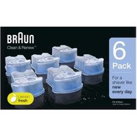 Braun - 6 cartouches de nettoyage clean & renew - ccr6
