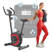 Hop-Sport Vélo d’appartement, Masse d'inertie 5 kg, 8 Niveaux de résistance magnétique, Vélo d'intérieur HS-015H Vox, Max. 120 kg