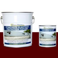 Etanchéité élastique protection toiture - 5 Kg Rouge RAL 3004  - MATPRO