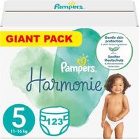 PAMPERS HARMONIE TAILLE 5 123 COUCHES (11-16 KG)