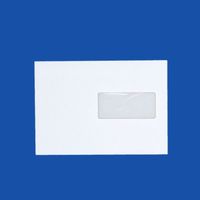 lot de 50 enveloppe courrier A5 avec fenêtre - C5 papier velin blanc 90g format 162 x 229 mm une enveloppe blanche avec fermeture