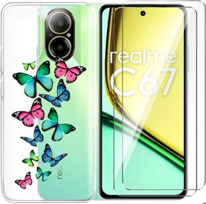 Pack Protection Écran + Coque Realme 7 | 2 Films Verre Trempé | Anti-Rayures 9H