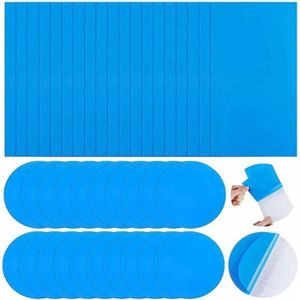 Kit De Réparation Bâche Piscine - Patchs Maille Verte Résistants Aux Déchirures (3 Pièces)