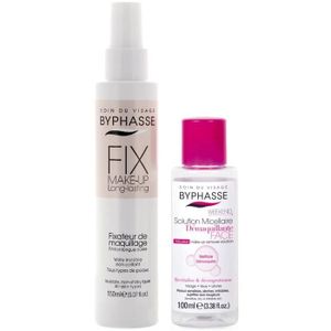 BASE YEUX Byphasse - Pack Fixateur de maquillage - 150ml + Solution Micellaire Démaquillante  OFFERTE -100ml