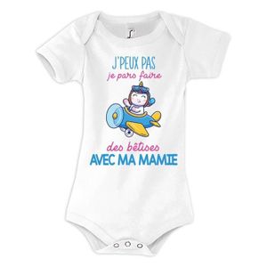 Body ML `Mamie est folle de moi` 6 mois - Bébé Roi