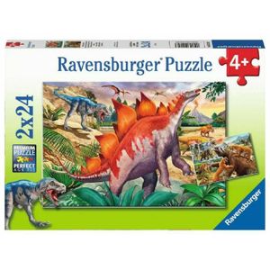 PUZZLE Puzzle Animaux DINOSAURES - RAVENSBURGER - 2x24 pi