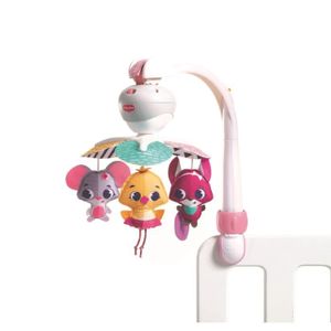 MOBILE Tiny Love Mobile de Voyage pour Lit et poussette, Musical 3 en 1 pour Bébé, 5 Mélodies,, Collection Princesse