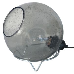 LAMPE A POSER TOSEL Lampe à poser 1 lumière - luminaire intérieur - verre fumé - Style urbain - H19cm L20cm P20cm