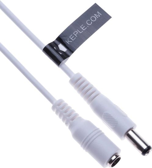 RIIEYOCA Cordon D'alimentation Spiralé DC 5,5 Mm X 2,1 Mm