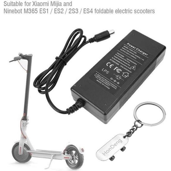 Avizar Chargeur Trottinette Compatible Xiaomi Electric Scooter 4 Pro 2A 42V Noir - Accessoires mobilité urbaine