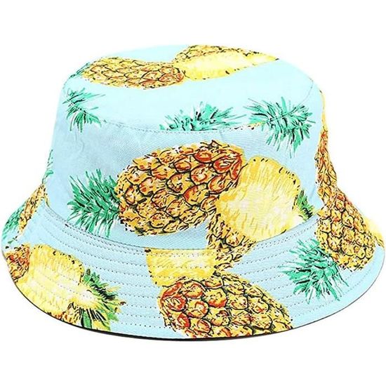 Chapeau Bob Femme Imprimé Fleuri - Pliable, Protection UV, Taille Unique (tour De Tête 56-58 Cm)