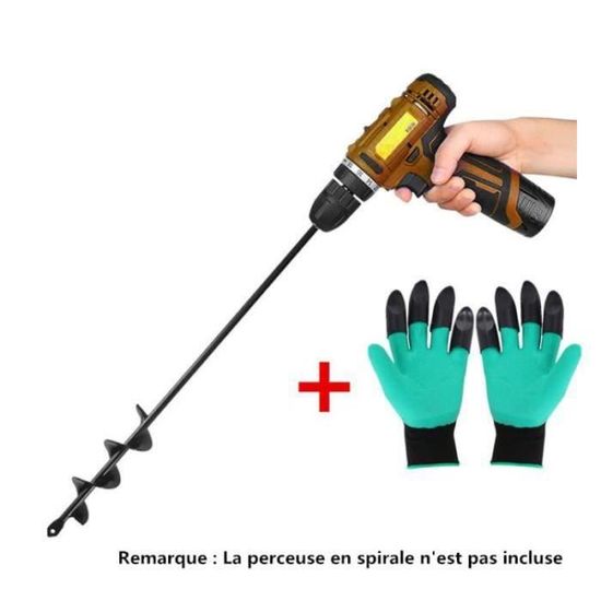 FOREUSE - TARIERE Tarière pour plante en acier Outil foret pour jardin ...