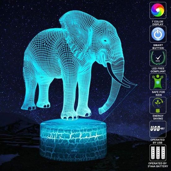 Lightzz Lampes de table de bureau de lumière de nuit de Jésus croix 3D