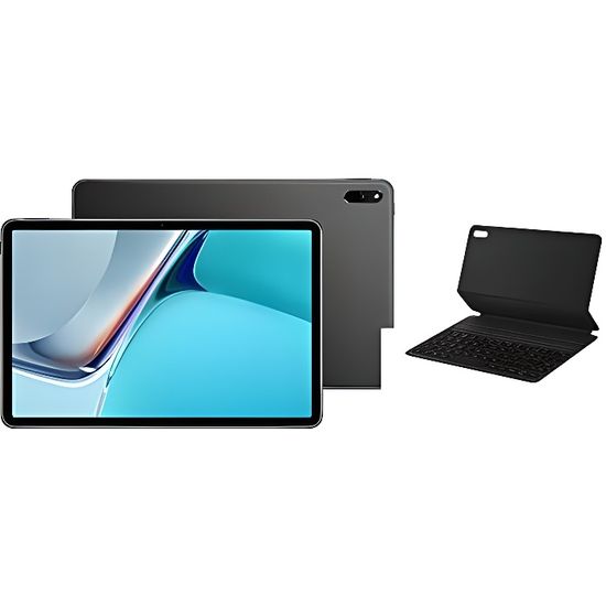HUAWEI MatePad 11 Tablette Wi Fi + Clavier AZERTY Magnétique, Ecran FullView de 11", 6 Go RAM, 64 Go ROM, Wi Fi 6, AppGallery, Gris