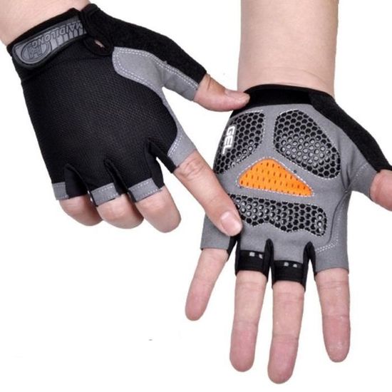 Gants Demi-Doigts Enfants Antidérapants – Mitaines Vélo, Sport, Équitation, Escalade, Fitness (4-12 Ans)