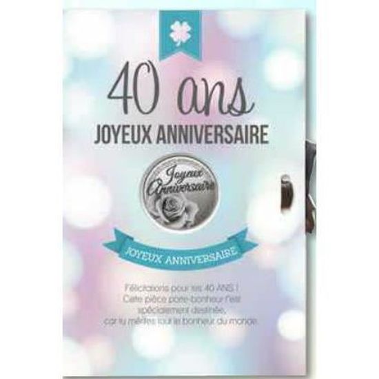 Carte Medaille Porte Bonheur 40 Ans Joyeuse Anniversaire Achat Vente Kit De Decoration Soldes Sur Cdiscount Des Le Janvier Cdiscount Carte Medaille Porte Bonheur 40 Ans Joyeuse Anniversaire Achat Vente Kit De Decoration Soldes Sur Cdiscount Des Le Janvier Cdiscount