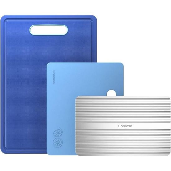 STONELINE Planches à Découper, Lot De 4 Pcs 20 X 14 Cm, Avec