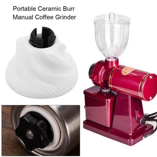 Moulin à Café Manuel Céramique Réglable - Portable Avec Récipient Transparent Et Brosse - Broyeur Café Frais Parfait !