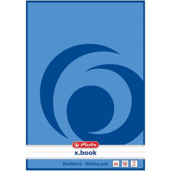 Bloc-notes A4 Premier Papeterie - 50 Feuilles Format Juridique - Pour Prise De Notes, Brouillons, Bureau - 12