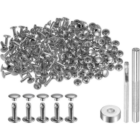 Outil De Pose Rivets Double Capuchon Pour Cuir - 10mm (6/8/10mm Disponibles)
