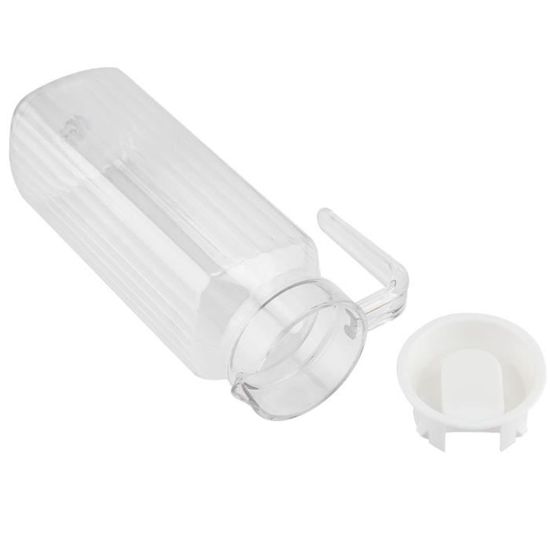 FAS Transparent Jus Bouteille Rayé Eau Glace Froid Jus Jus Cruche Avec