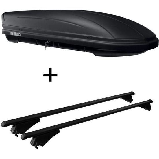 Coffre De Toit VDP BA-480 480 Litres - Dimensions 200x79x37,5 Cm, Pour Skis, Verrouillable, Charge Max 75 Kg