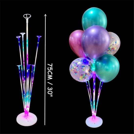 Décorations d'anniversaire bleues, kit d'arche de ballons avec bannière « Happy Birthday », rideau de pluie avec pompons, grands ballons à nœud et