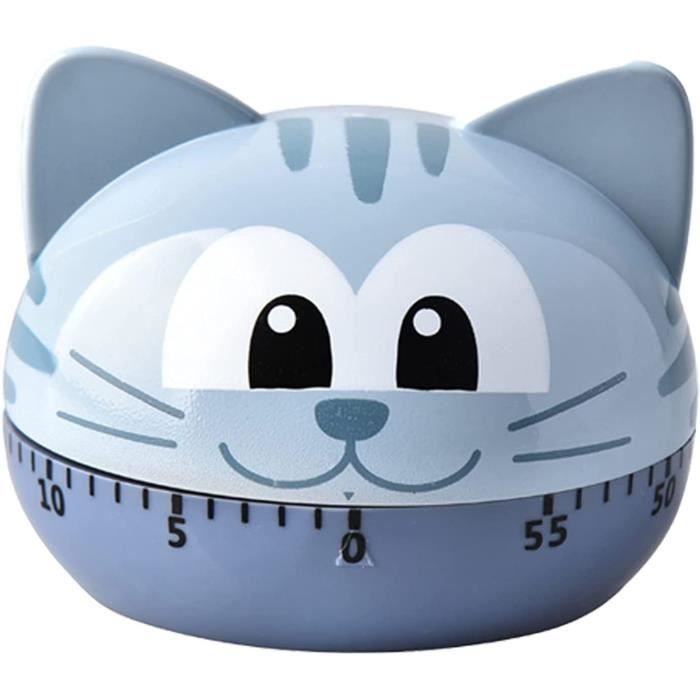 Minuteur Mécanique En Forme De Chat - Mignon Et Pratique Pour Cuisiner Sans Piles