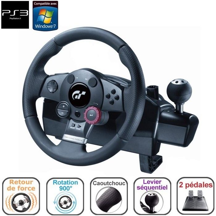 LOGITECH DRIVING FORCE GT PS3 et PC - Reconditionné Logitech sur Cdiscount Seconde Vie